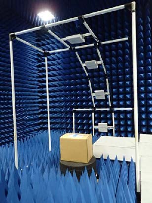 RFIDテストベッド　電波暗室内観